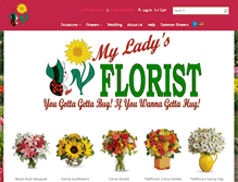 Tablet Screenshot of myladysflorist.com